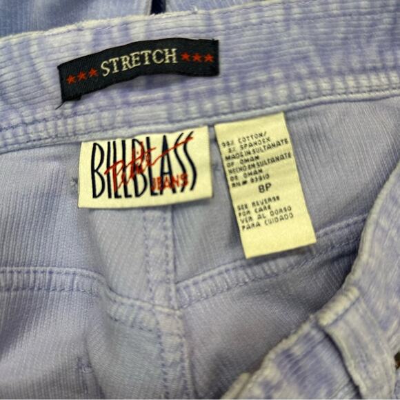 Vintage 90s Bill Blass Purple Lavender Corduroy Pants High Rise Straight Leg 8P - Picture 3 of 7